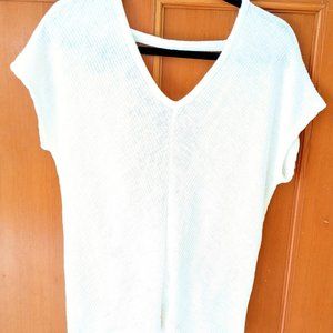 Daytrip Open Twisted Back Tops in white